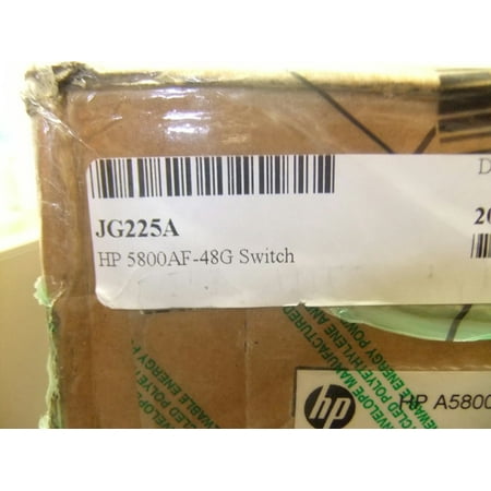 JG225A - HP PROCURVE A5800AF-48G L3 MANAGED ETHERNET SWITCHB371B365: B406B359: B406B62: B406