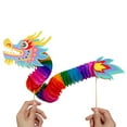 thumbnail image 6 of ZYHARUKO DIY Paper Dragon Puppet Kits Chinese New Year Dragon Dance Toy Paper Dragon Toy for Kids Spring Festival Christmas Gift, 6 of 19