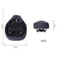 thumbnail image 5 of Raindrops 1Pack Shock Absorbing Seat Black Sponge Bike Saddle for Comfortable Riding, 5 of 8