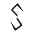 thumbnail image 2 of GARENDE 2xHeavy Duty Metal S Hook Utility Hanging Hooks Outdoor Camping Storage Black , Black, 3 Pcs, 2 of 9