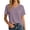 Purple, variant on Gaexia Women's Casual Short Sleeve Pocket Tee Crew Neck Basic Top For Everyday Wear Stylish Comfort Solid (Dark Green,L)