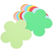 Hemoton  10 Set Hand Cut Colored Paper Decorations Plates Retro Office Child