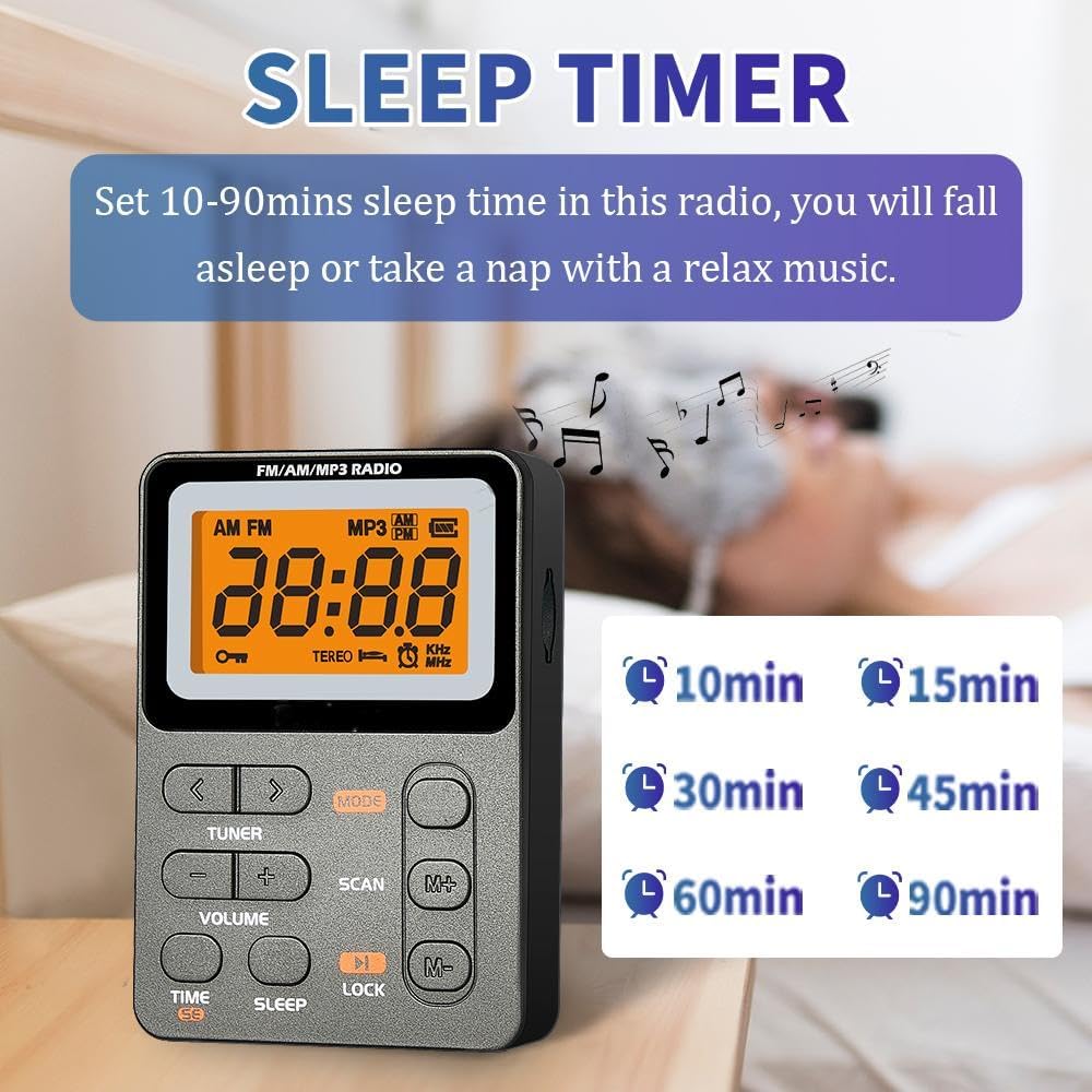 Topoint Portable AM/FM Digital Radio with 600mAh Battery photo 3
