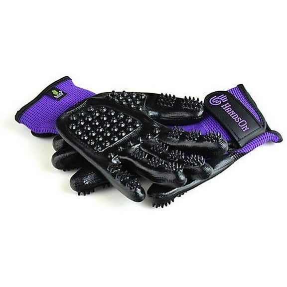 HandsOn Grooming Gloves Medium Purple