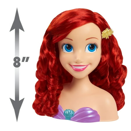 Disney Princess Ariel Styling Head, 14-pieces, Pretend Play Baby and Toddler Toys