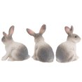 thumbnail image 4 of Lapins Modèles 3pcs Modèles Lapins Simulés Jouets Animaux Décoratifs Enfants Accessoires Cognitifs Gris, 4 of 8