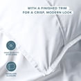 thumbnail image 6 of Bare Home Pillow Sham Set - Premium 1800 Collection - Double Brushed - Euro, White, 6 of 8