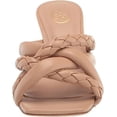 thumbnail image 2 of Ash Mina Bis Skin Braided Padded Woven Straps Slip On Open Toe Heel Sandals (Skin, 8), 2 of 6