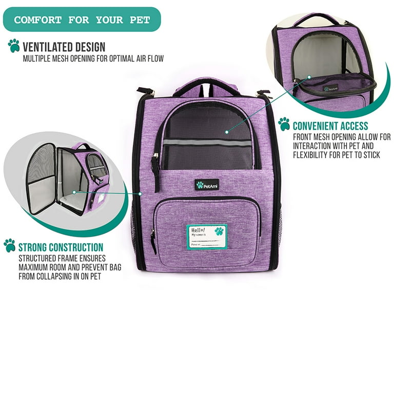 Petami deluxe pet carrier backpack top