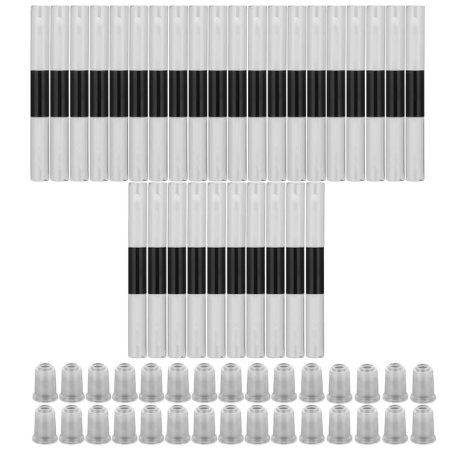 Tubo de lápiz labial vacío, 30 unidades de brillo de labios vacíos, tubos de bálsamo labial recargables, tubo de lápiz labial recargable, compacto y liviano