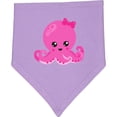 thumbnail image 2 of Inktastic Cute Octopus, Little Octopus, Baby Octopus, Hearts Baby Bandana Bib, 2 of 4