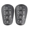 thumbnail image 4 of 2 piezas Mini espinilleras de fútbol perfecl equipo protector de absorción de golpes Negro, 4 of 8