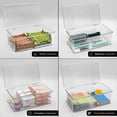 thumbnail image 2 of Sorbus Organizer Bins with Attached lids | Kitchen Pantry Organization Storage Bins, Small Clear Storage Box for Fridge | Food Storage Containers for Organizing, Cabinet Organizers (2-Pack, Medium), 2 of 8
