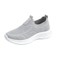 thumbnail image 2 of Norvail Womens Breathable Comfortable Lightweight Slip-On Flyknit Shoes – Stretchy Knit Upper Walking Shoes with Cushioned Insole, Casual Athletic Sneakers for Travel Commute Daily Wear, 2 of 4
