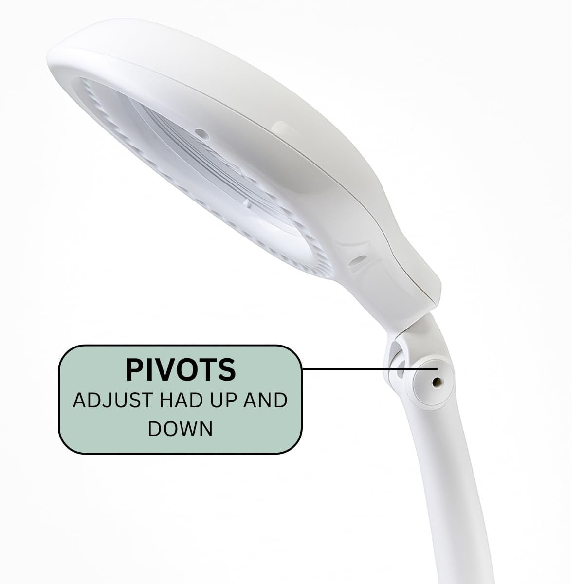 ToolUSA 4" (10.2 cm) Dual-Magnification LED Desk Lamp | 40 LEDs with Dimmer | Flexible Positioning | AC & Rechargeable Power Options