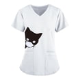 thumbnail image 2 of transpirable para mujer 2 Ropa de Vacaciones Delgadas informal Cuello en V Camiseta cómoda - SG Salvador Camisa con cuello en V, 2 of 7