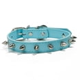 thumbnail image 3 of Leather Dog Cat Collar Spiked Studded Puppy Pet Necklace For Small Medium Large Dogs Cats, 3 of 5