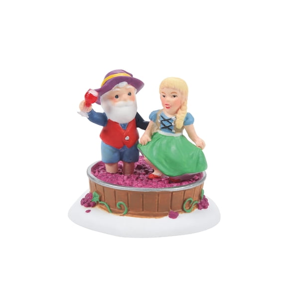 Department 56 North Pole Series Great Grape Stomping, Village Figure, 1.81 Inch, Multicolor