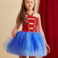 thumbnail image 4 of Robe d'Été pour Filles Robe Style Britannique Ensemble Robe à Franges Bretelles Jupe Robe pour Tout-Petits Rouge Pastèque 7 Ans-8 Ans, 4 of 4
