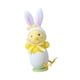 thumbnail image 5 of Orejas de conejo de Pascua, pollito, regalo de cumpleaños, recuerdos de fiesta, manualidades, decoración para fiestas de primavera Amarillo Blanco, 5 of 9
