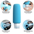 thumbnail image 2 of Micebay 6oz Silicone Travel Bottles, Leak Proof Toiletry Containers for Shampoo, Conditioner & Lotion, Blue, 2 of 9