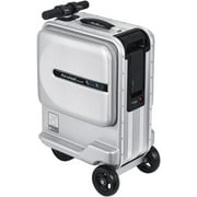 Airwheel SE3mini Motorized Riding Suitcase, Smart Electric Carry-On Luggage with Removable Battery & TSA Lock, 20-Inch, Silver