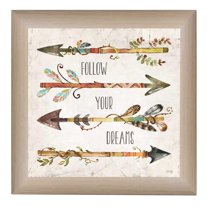 Follow Your Dreams By Marla Rae Printed Wall Art Wood Multi-Color