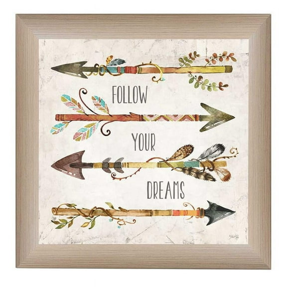 Follow Your Dreams By Marla Rae Printed Wall Art Wood Multi-Color