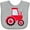AC-Heather Grey, variant on Inktastic Farming Red Tractor Boys or Girls Baby Bib