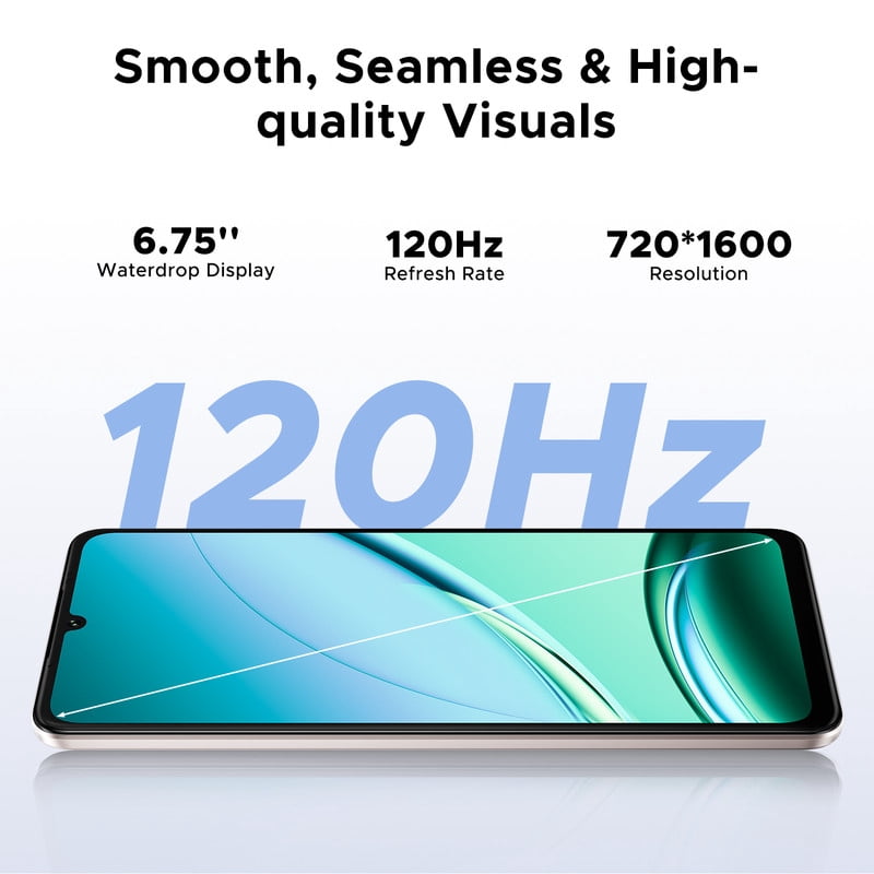 DOOGEE Note 59 Pro Unlocked Cell Phone 5G,32GB+256GB/TF 2TB Android Phone,6250mAh Battery,6.75" HD+120Hz Cellphone,16MP+8MP,5G Dual SIM Smartphone,Widevine L1/NFC/Face Unlock/Fingerprint/OTG