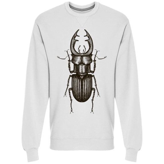 Lucanus Cervus. Male Stag Beetle Sweatshirt Men -Image by Shutterstock, Male x-Large