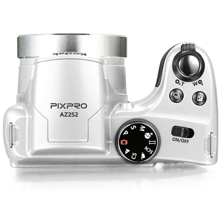 Kodak PIXPRO AZ252 16MP Digital Camera (White) with 16GB SD Card
