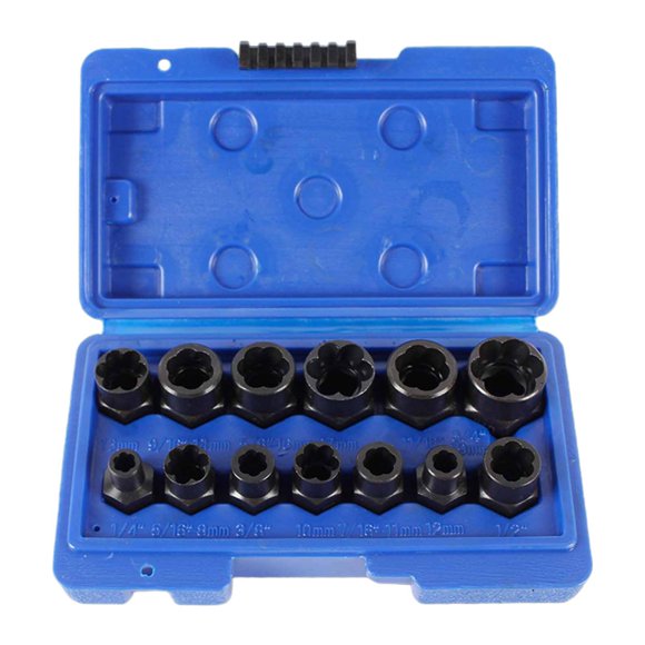 Juego de extractores de tuercas, tornillos y pernos, herramientas para extraer tuercas, extractor de tuercas para vehículos de ingeniería
