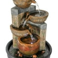 thumbnail image 2 of 4-Tier Tabletop Water Fountain with LED Light, Indoor Water Fountain - Soothing Cascading Waterfall Fountain for Home, Office Art Decor, 2 of 10