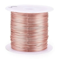 Copper Craft Wire Copper Beading Wire Long-Lasting Plated Rose Gold 24 Gauge 0.5mm about 75.45 Feet(23m)/roll