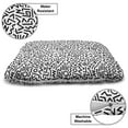 thumbnail image 3 of Geometric Pet Bed, Monochrome Abstract Shapes Eighties and Nineties Inspirations Lines and Circles, Resistant Pad for Dogs and Cats Cushion with Removable Cover, 24" x 39", Black White, by Ambesonne, 3 of 4