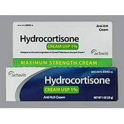 Actavis Hydrocortisone Cream 1% Maximum Strength, 1 Oz.
