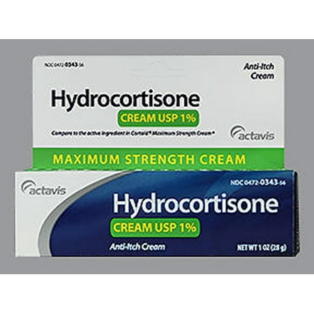 Actavis Hydrocortisone Cream 1% Maximum Strength, 1 Oz.