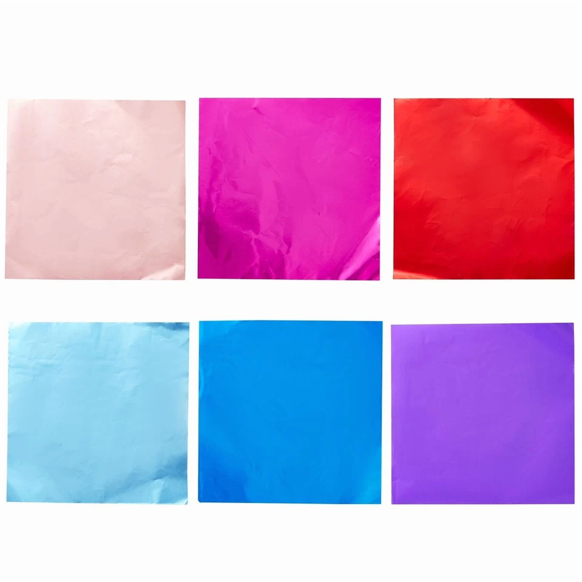 CRESTIN- Aluminum Foil Wrappers For Candy And Chocolate (4 In, 10 Colors, 1000 Sheets)