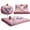 Pink, variant on Hobestluk Bean Bag Chair Convertible Beanbag Chairs for Adults, 3 in 1 Bean Bags with Stripe Cover, Adult Bean Bag Chair for Living Room, Bedroom (Grey, Queen)