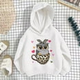 thumbnail image 2 of Bainana Girls Hoodie Little Long Sleeve Cartoon Print Pullover Tops Loose Fashion Spring Fall Kids Sweatshirts White Size 7-8 Years, 2 of 3
