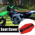 thumbnail image 2 of Suave Asiento Cubierta Asiento Cojín para Motocicleta Motocross Rojo Negro, 2 of 8