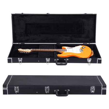 Topeakmart Electric Guitar Hard Shell Case Portable Square Guitar Case (Best Electric Guitar Case)
