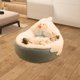 thumbnail image 2 of Cama para gatos, nido para acurrucarse con gallinas, ligero, cómodo, creativo, cojín, sofá acogedor Beige Blanco, 2 of 9