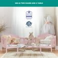 thumbnail image 3 of Dream On Me Portland 3 in 1 Convertible Toddler Bed, Pink, 3 of 19