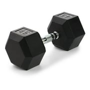 Weider Rubber Hex Dumbbell, 45 lbs - Sold Individually