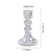 thumbnail image 3 of Candelabro de vidrio transparente, candelabro decorativo de cristal, centro de mesa para bodas, cenas, fiestas, decoración de cenas con velas, decoración navideña, candelabro de vidrio, 3 of 6