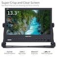 thumbnail image 3 of SEETEC P133-9HSD 13.3 Inch Aluminum Design IPS Screen Full HD 1920Ã—1080 Pro Broadcast Monitor with 3G-SDI HDMI AV YPbPr Professional LCD Monitor, 3 of 5