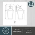 thumbnail image 5 of Derby 8-in W 1 Light Dusk to Dawn Matte Black Outdoor Wall Lantern Clear Glass Shade, LED Compatible, 5 of 13