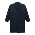 thumbnail image 3 of Aislor Unisex Uniform Lapel Work Coat Functional Jacket Mechanical Dustproof Pockets Jacket Lab Coat Navy Blue 185, 3 of 5